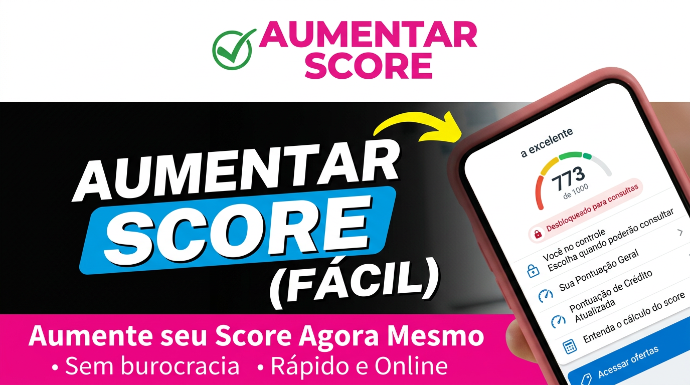 Aumente seu Score de forma rápida e fácil